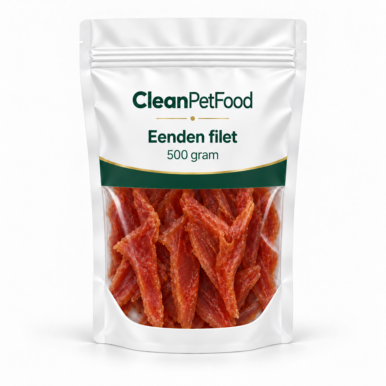 CleanPetFood Eenden filet hondensnack, 500 gram